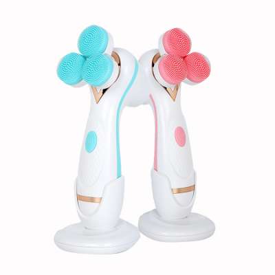 Portable Mini Facial Cleansing Brush 3D Silicone Face Cleanser Brush