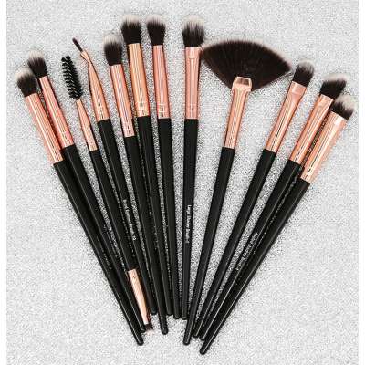 12pcs Professional Wooden Handle Cosmetic Bamboo Makeup Brush