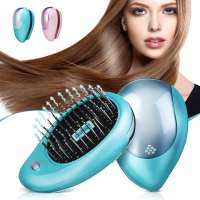 Portable Electric Ionic Hair Brush, Scalp Massaging Caring Brush Vibration Massage Comb Hair Brush