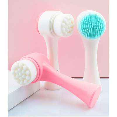 Waterproof Blackhead Remover 3D Silicone Facial Massage Cleansing Brush